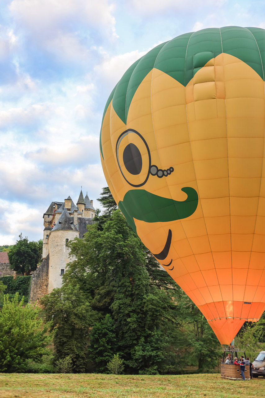 survol montgolfiere chateau fayrac montgolfiere perigord dordogne